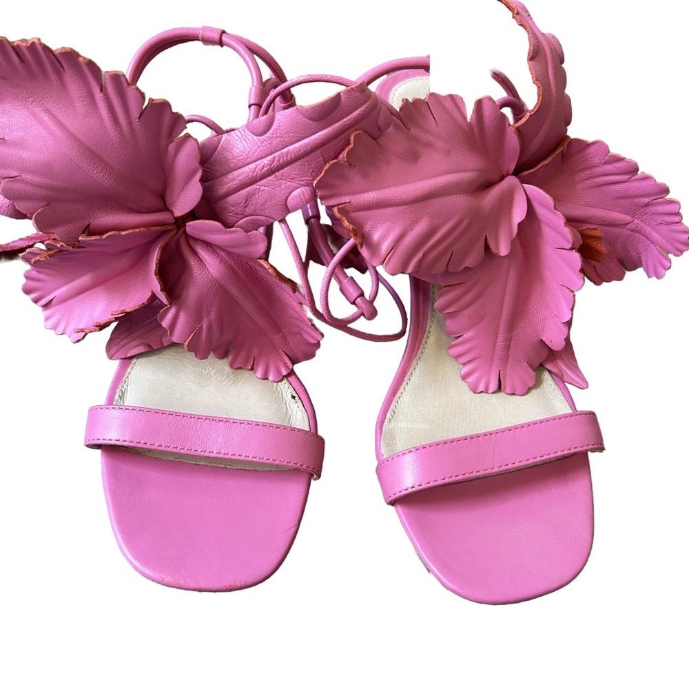 Cecelia New York Pink Hibicus Heels